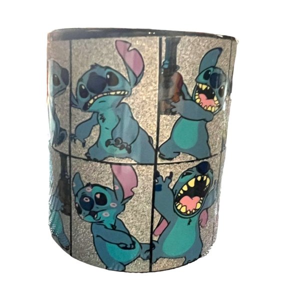 Silver Buffalo Disney Lilo & Stitch Stitch Glitter Ceramic Coffee Mug, 20 Ounces - Picture 4 of 8